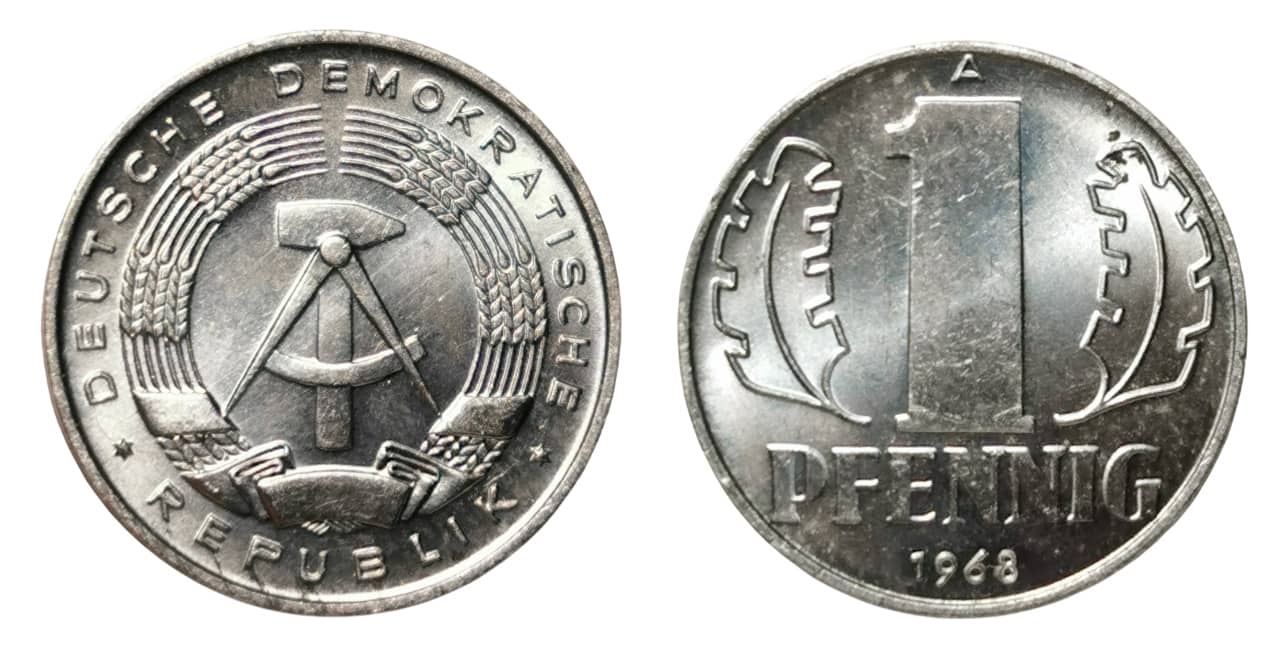Moneda 1 Pfennig