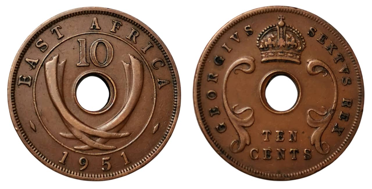 Moneda 10 Cents - George VI