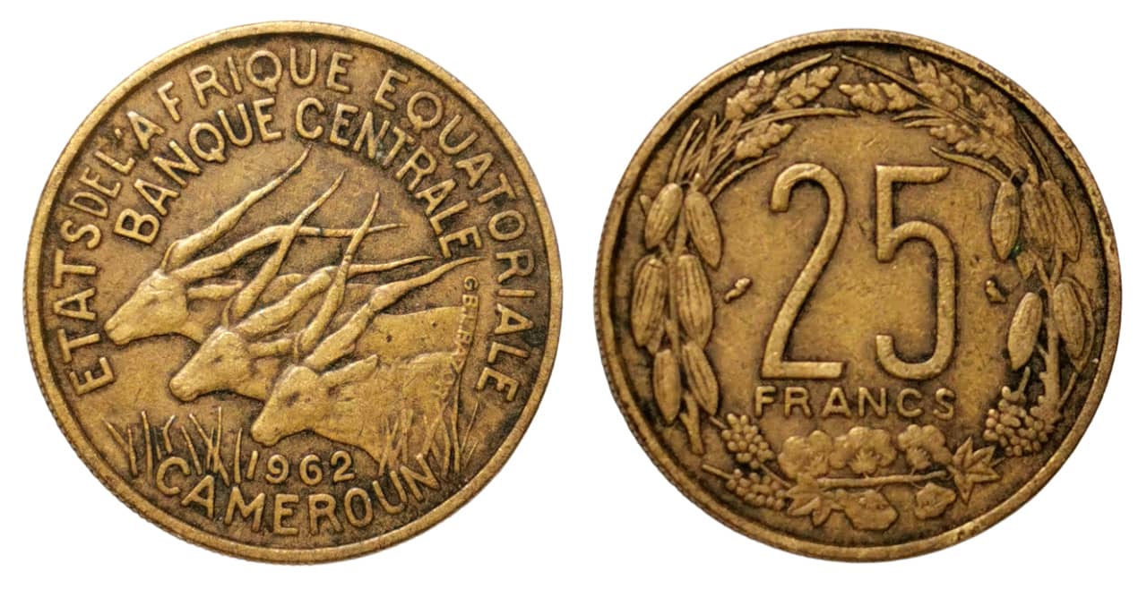 Moneda 25 Francs CFA