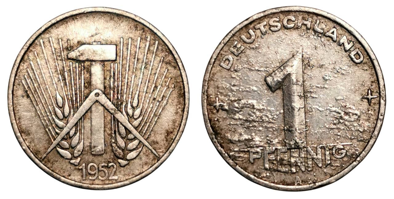 Moneda 1 Pfennig