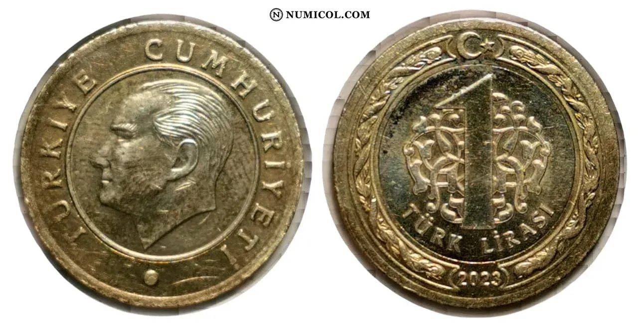 Moneda 1 Lira (light type)