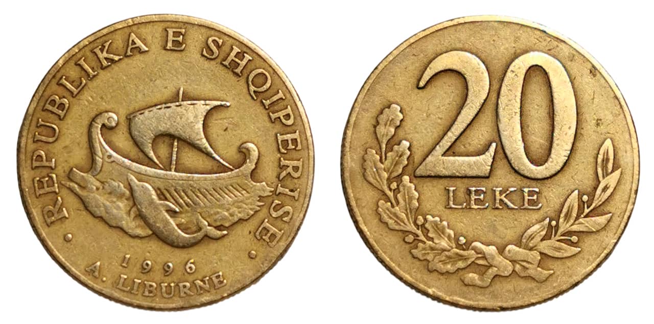 Moneda 20 Lekë (Non-magnetic)