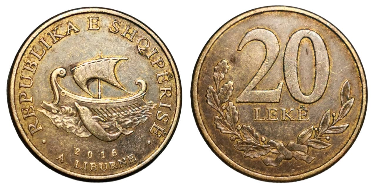 Moneda 20 Lekë (Magnetic)