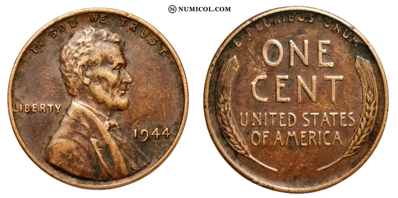 Moneda 1 Cent "Lincoln - Reverso espigas de trigo"