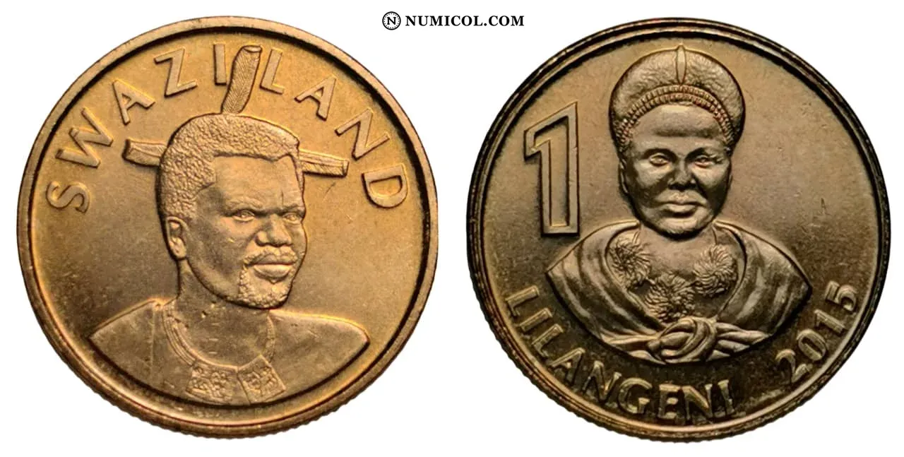 Moneda 1 Lilangeni - Mswati III