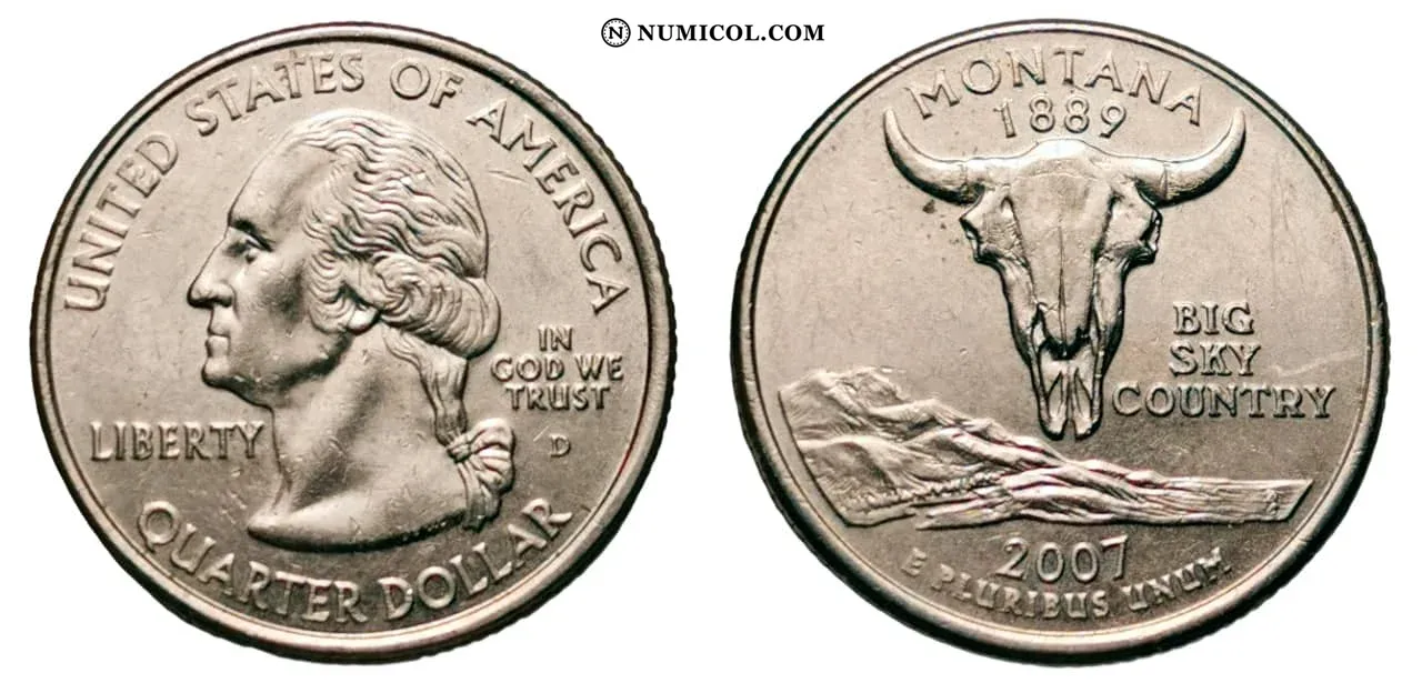 ¼ Dólar "Washington Quarter" (Montana)