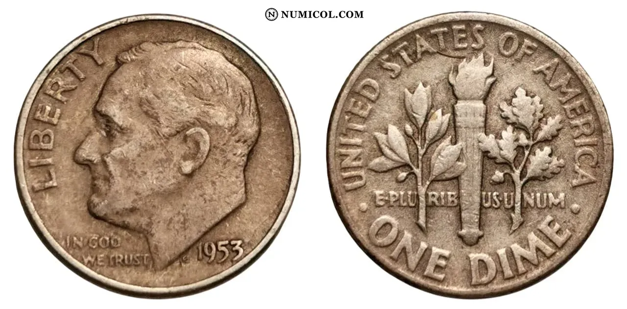 Moneda 1 Dime "Roosevelt Silver Dime"