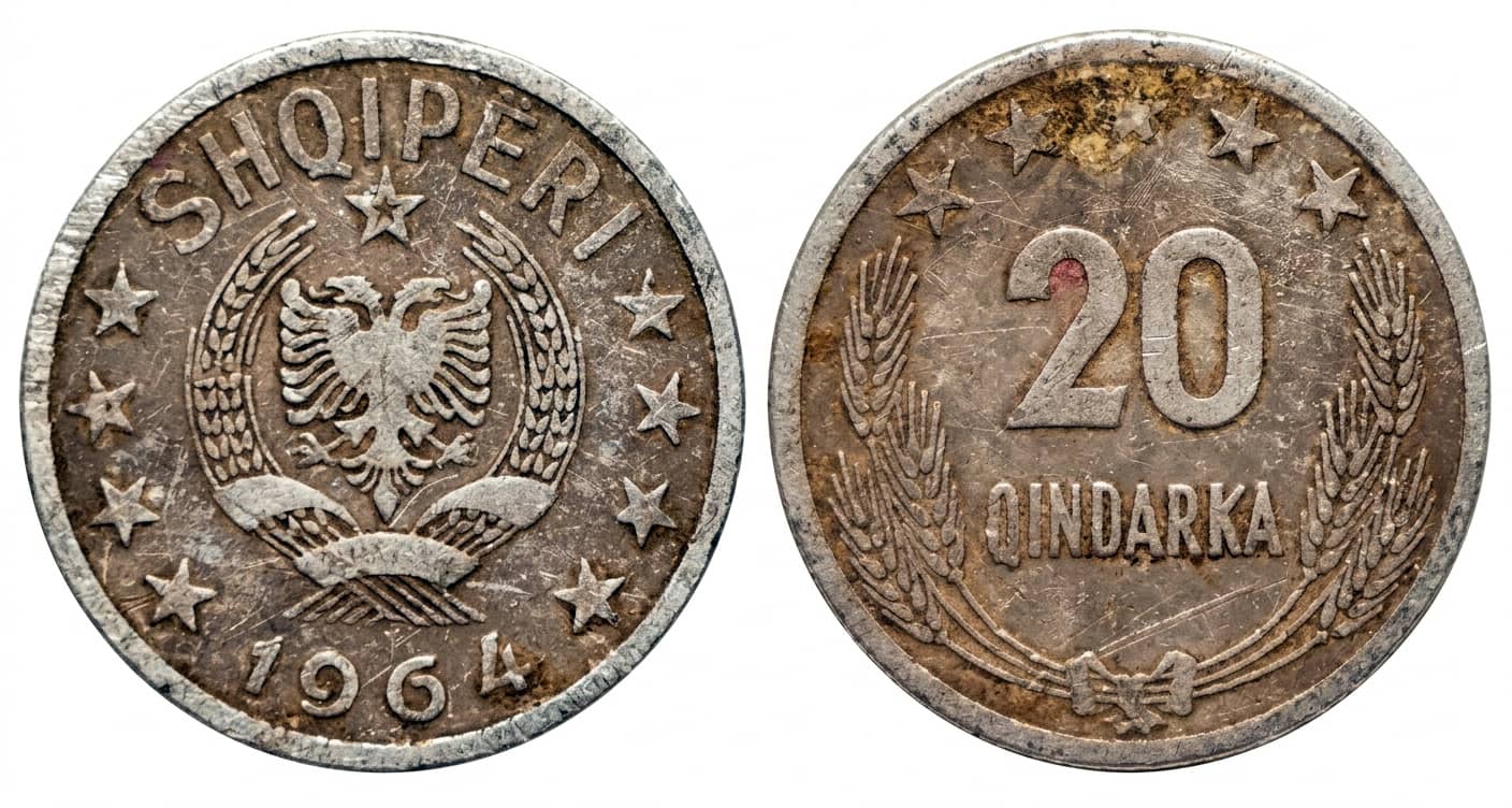 Moneda 20 Qindarka