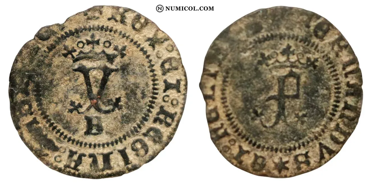 Moneda 1 Blank - Reyes Católicos