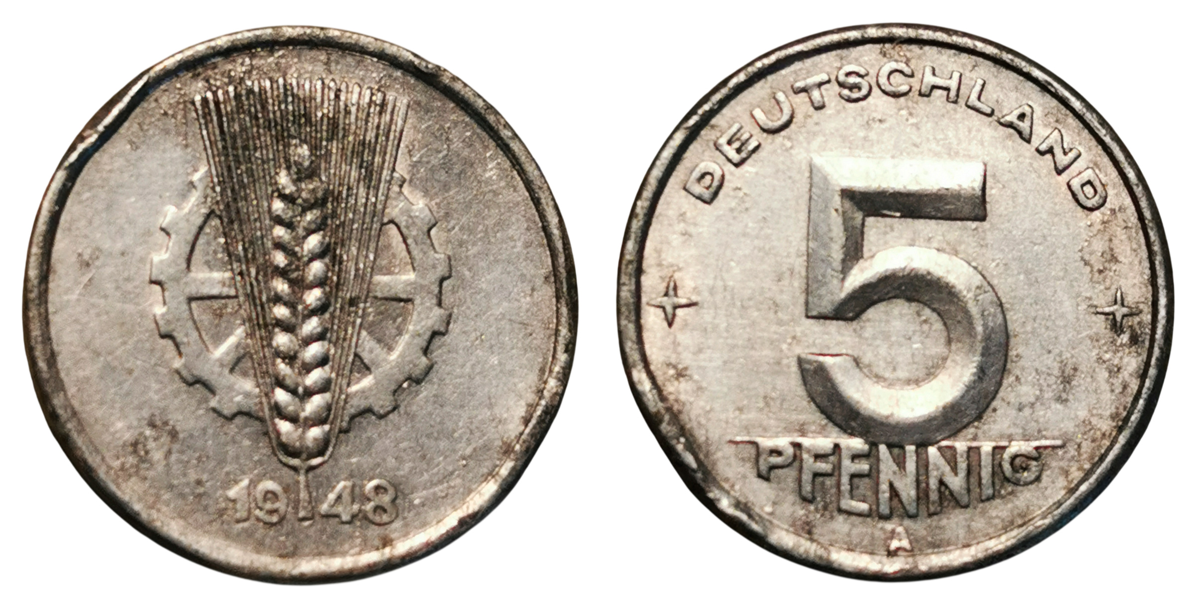 Moneda 5 Pfennigs