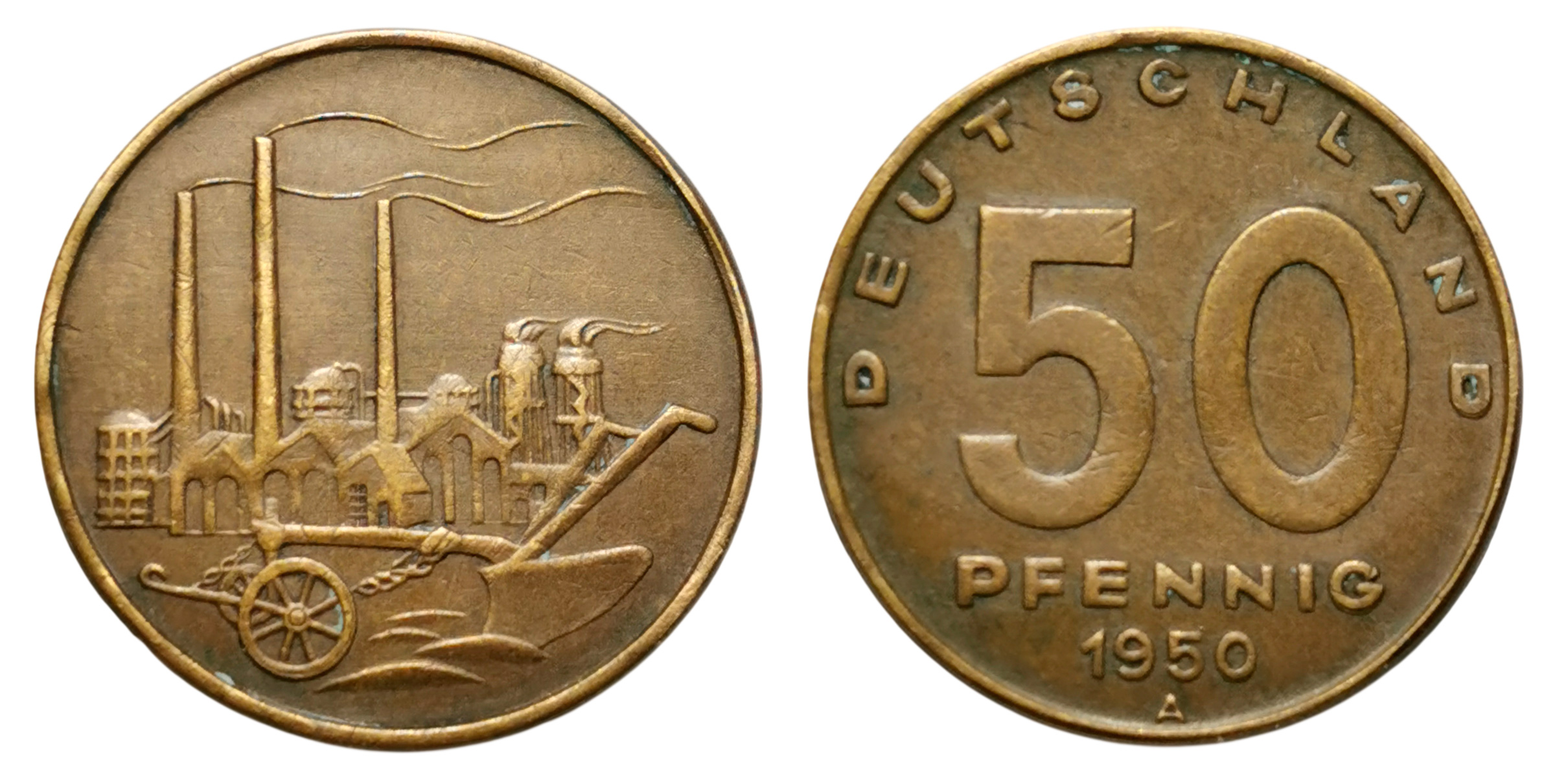 Moneda 50 Pfennigs