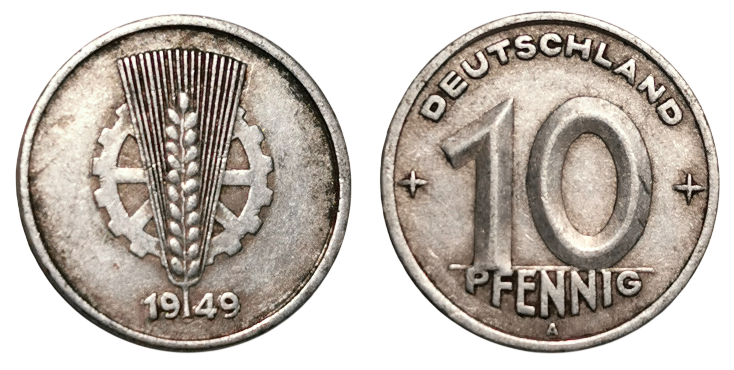 Moneda 10 Pfennigs