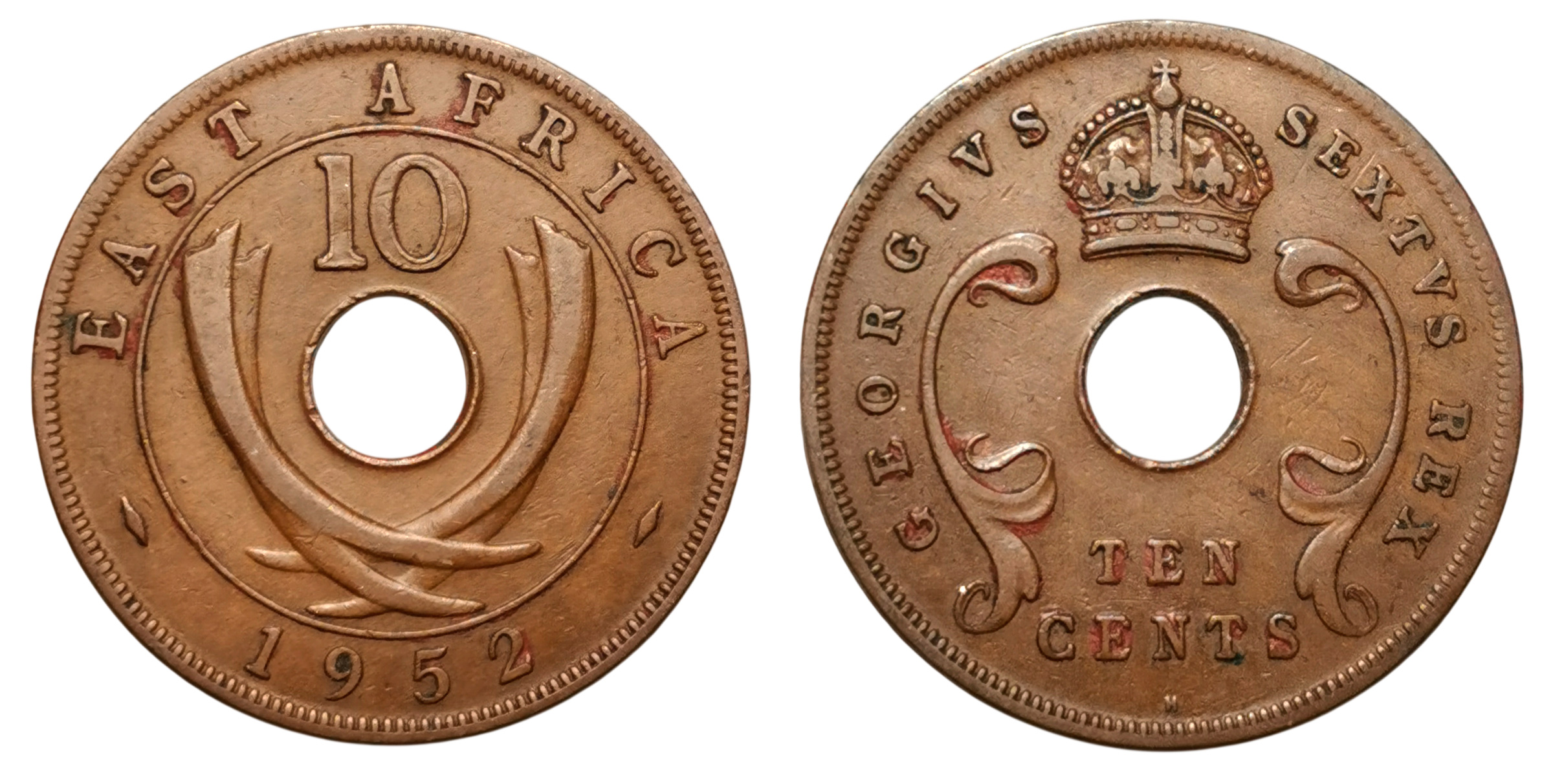 Moneda 10 Cents - George VI