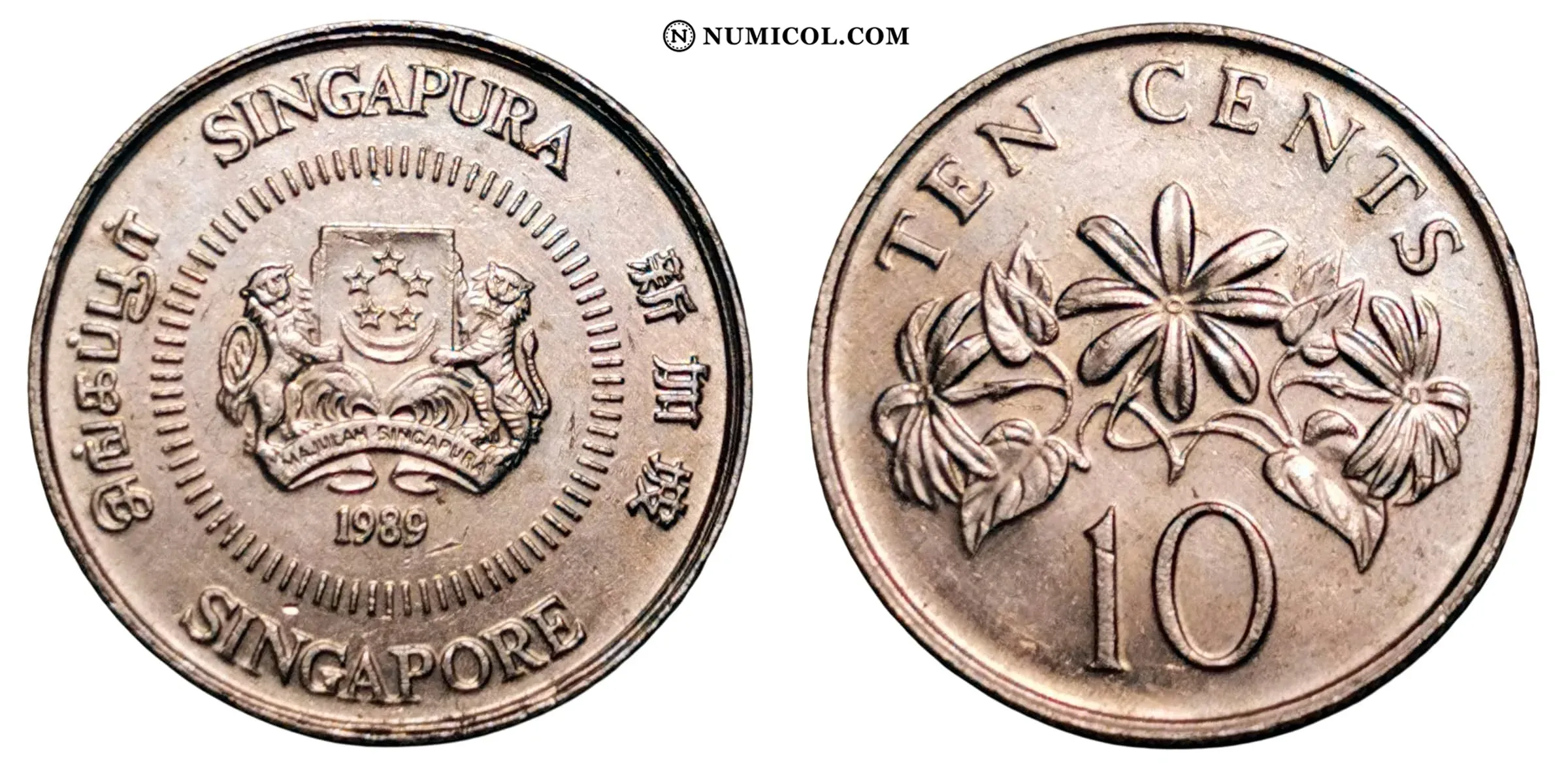 10 Cents ribbon upwards